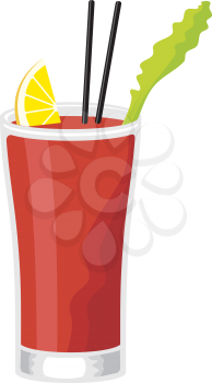 Royalty Free Clipart Image of a Bloody Mary