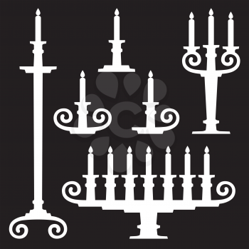 Royalty Free Clipart Image of Candelabra