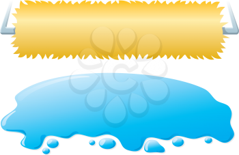 Royalty Free Clipart Image of a Roller Brush Washer