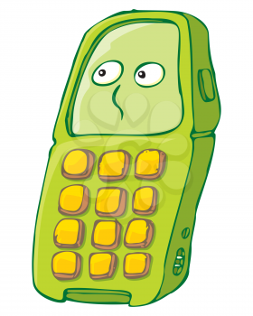 Royalty Free Clipart Image of a Toy or Cellphone