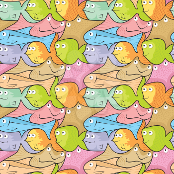Royalty Free Clipart Image of a Fish Background