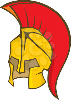 Royalty Free Clipart Image of an Ancient Warrior's Helmet