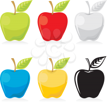 Royalty Free Clipart Image of Apples