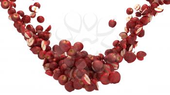 Royalty Free Clipart Image of a Background of Apples