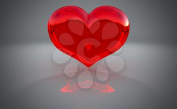 Royalty Free Clipart Image of a Red Heart Background