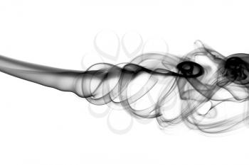 Abstract fume pattern over the white background
