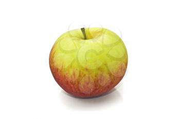 Beautiful apple over white background