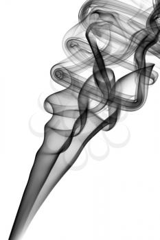 Complex Abstract smoke pattern over the white background