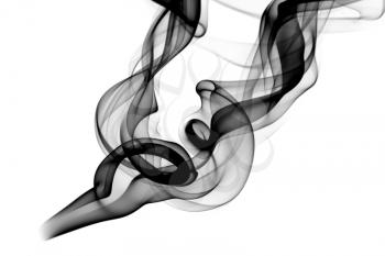 Fume Abstract shape over the white background