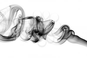 Magic Abstract fume waves over the white background