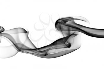 Magic fume shape Abstraction over the white background