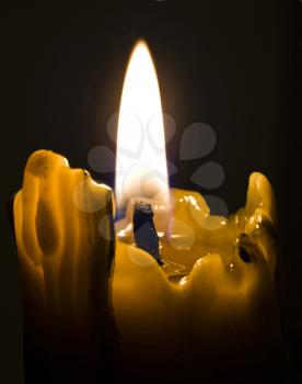 Its a macro of candle light shot in the darkness