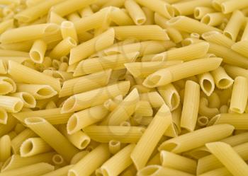 Close-up of nice uncooked macaroni