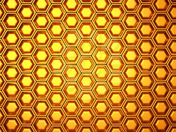 Wealth: gold background with cells or combs. Large resolution