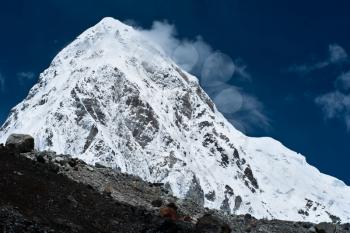 Pumo Ri Peak - Himalaya mountains. Trekking in Nepal