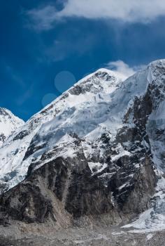 Summit not far Gorak shep and Everest base camp. Himalayas, 5100m