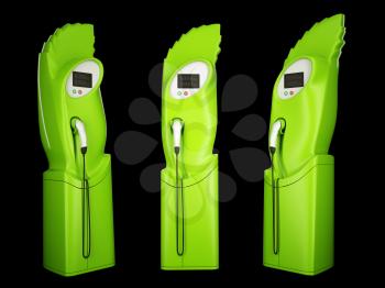 Eco friendly transport: charging stations for electric autos. Large resolution
