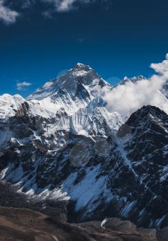 Royalty Free Photo of Everest's Mountain Peak or Chomolungma