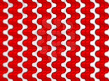Royalty Free Clipart Image of Red Wavy Lines