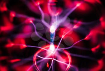 Royalty Free Photo of an Abstract Plasma Gas Traces Over a Dark Background