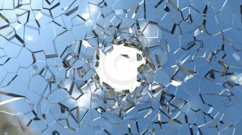 Royalty Free Photo of a Shattered Glass