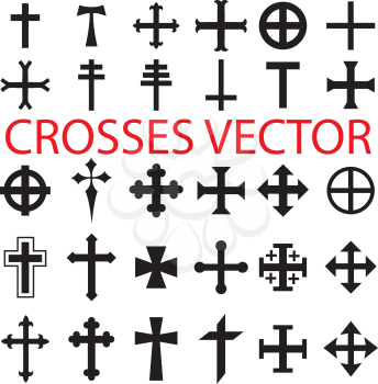Royalty Free Clipart Image of Celtic Crosses