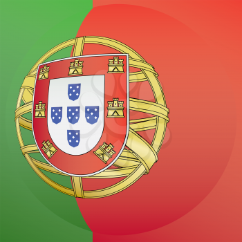 Royalty Free Clipart Image of a Portugal Crest