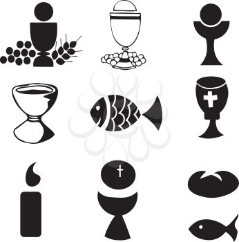 Royalty Free Clipart Image of Communication Elements