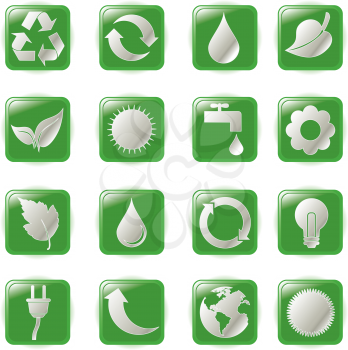 Royalty Free Clipart Image of Environmental Symbols