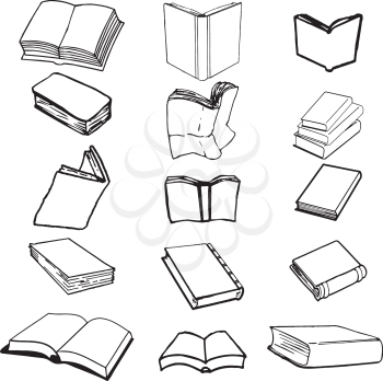 Royalty Free Clipart Image of Books