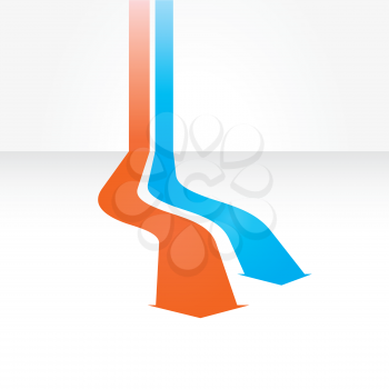 Royalty Free Clipart Image of a Arrow Background