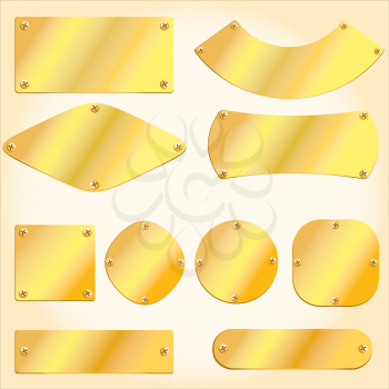 Royalty Free Clipart Image of a Set of Plates