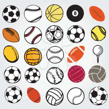 Royalty Free Clipart Image of Sports Ball