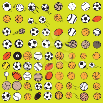 Royalty Free Clipart Image of a Sports Background