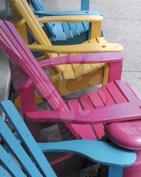 Royalty Free Photo of Colourful Chairs