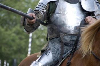 Royalty Free Photo of a Knight's Armour on a Horse