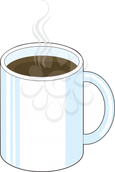Royalty Free Clipart Image of a Cup of Coffee or Tea