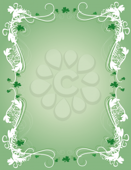 Royalty Free Clipart Image of a Saint Patrick's Day Frame