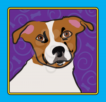 Royalty Free Clipart Image of a Jack Russell