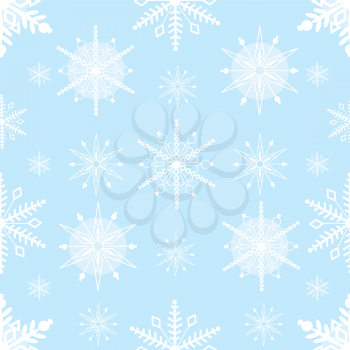 Royalty Free Clipart Image of a Snowflake Background