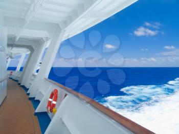 Royalty Free Photo of the Ocean From a Cruise Ship