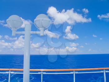 Royalty Free Photo of the Horizon From a Ship