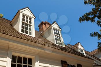 Royalty Free Photo of Dormers on a House