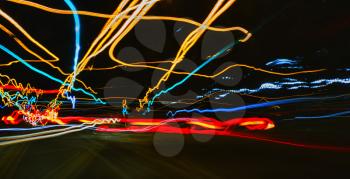 Long exposure driving images
