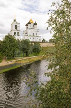 The ancient Kremlin in the city of Pskov.