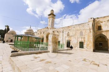 Jerusalem, Israel- March 14, 2017: View of Al-Aqsa mosque on the Temple Mount in Jerusalem. The third holiest place in Islam.