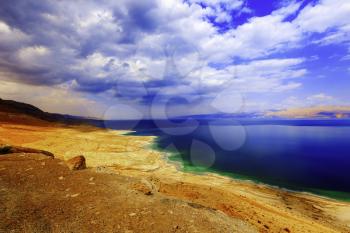 View of the Dead Sea in Israel.
