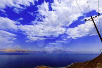 View of the Dead Sea in Israel.