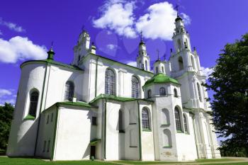 Polotsk, Belarus-June 8, 2016: Saint Sophia Cathedral (The Cathedral Of Holy Wisdom) was built in 1044-66 and is the oldest church in Belarus.