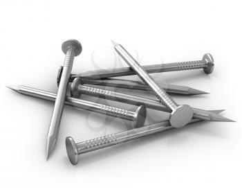 Royalty Free Clipart Image of Nails